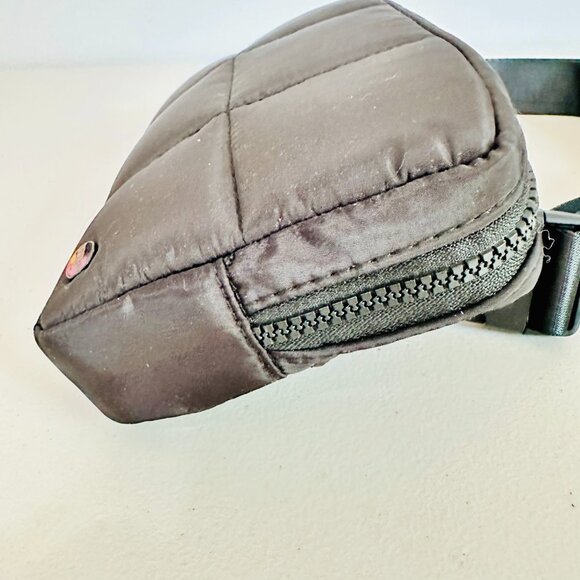 STUDIO NYC BLACK NYLON PUFFER QUILTED BELT BAG FANNY PACK UNISEX - Picture 4 of 8